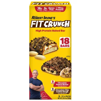 Fit Crunch higth Protein baked caja de  18 bars