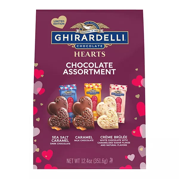 Ghirardelli Chocolate Hearts Chocolate Assortment 351.6g