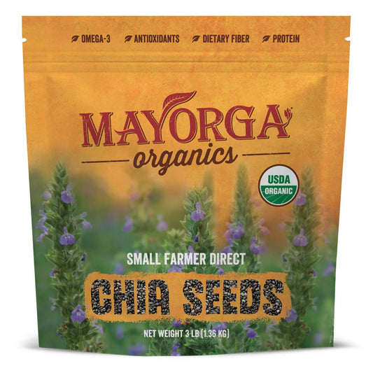 Mayorga USDA Organic Chia Seed 3 lb Resealable Bag