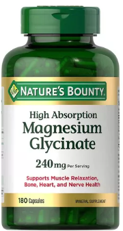 MAGNESIUM GLYSINATE NATURAL BOUNTY 240MG 180 CAPSULAS