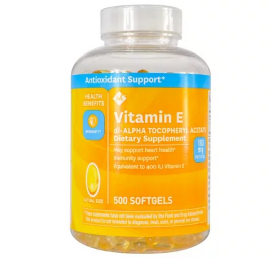 Member's Mark Vitamin E Softgels, 180 mg (500 ct.)