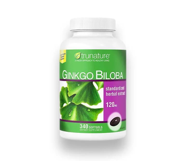 Ginkgo Biloba 120mg  Trunature 340 Softgels