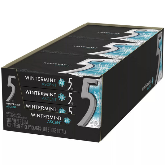 Wrigley's 5 Gum Wintermint Ascent (15 ct., 12 pk.)