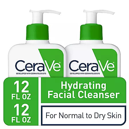 CeraVe Hydrating Facial Cleanser, Normal to Dry Skin