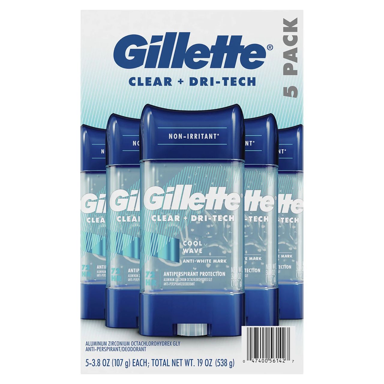 Gillette Cool Wave Clear Gel Men's Antiperspirant and Deodorant (3.8 oz.)