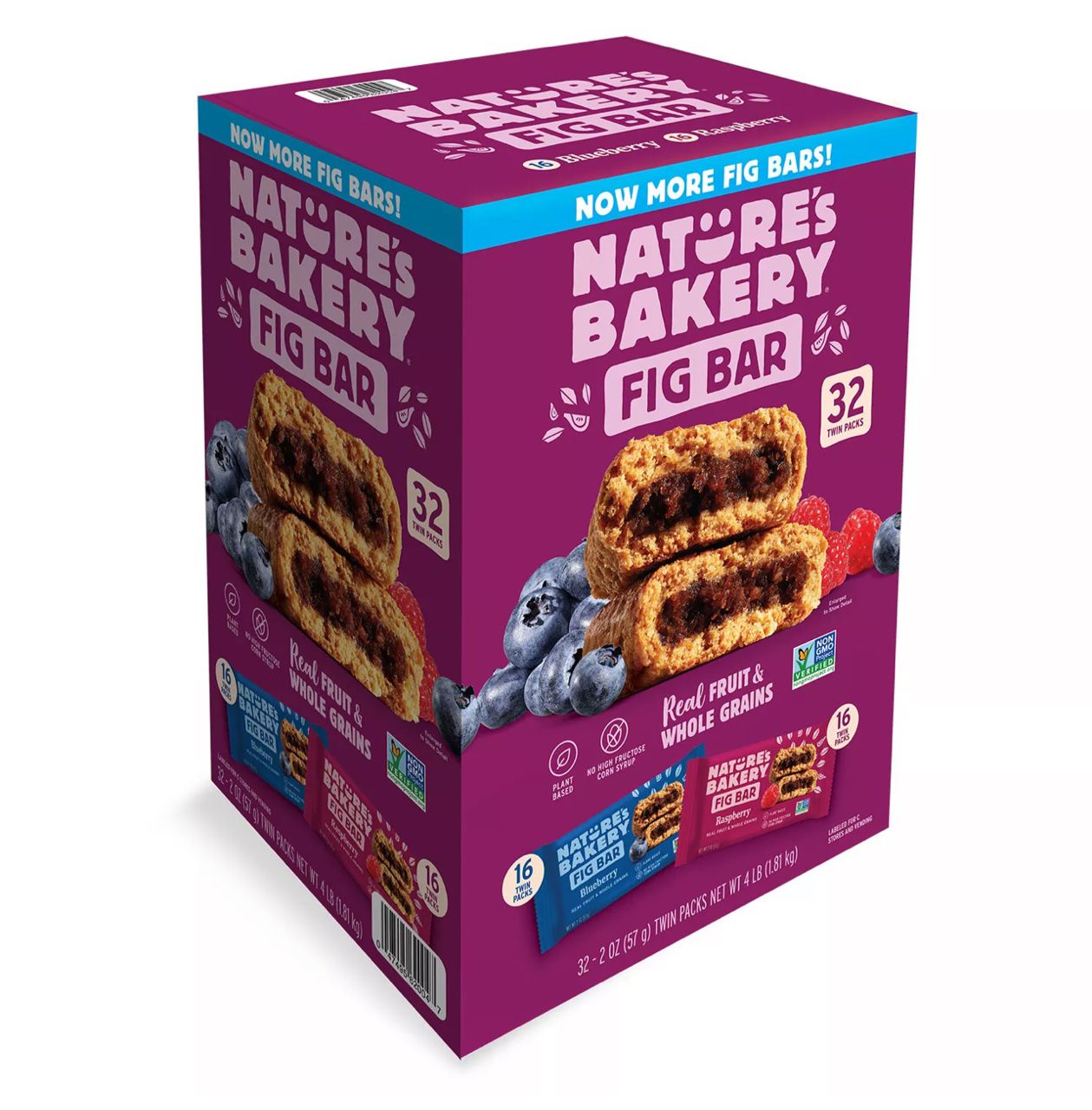 Blueberry and Raspberry Variety Fig Bars (2 oz., 32 ct.)