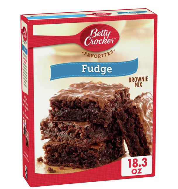 Betty Crocker Brownie Mix.